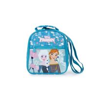 Lancheira Escolar Infanto-Juvenil Feminino Frozen Bloom Azul Claro