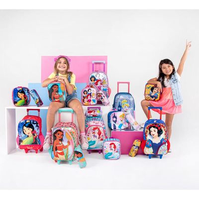 Lancheira Escolar Feminina Térmica Princesas U / Lilas
