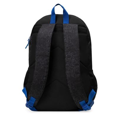 Mochila Escolar Masculina Juvenil Sonic Preta U / Preto-azul