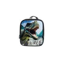 Lancheira Térmica Infantil Masculina Dinossauro Verde Escuro