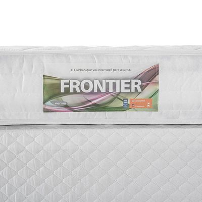 Colchão Casal Herval Frontier Ortopédico e com Revestimento em Tecido Poliéster 20x138x188 cm - Branco