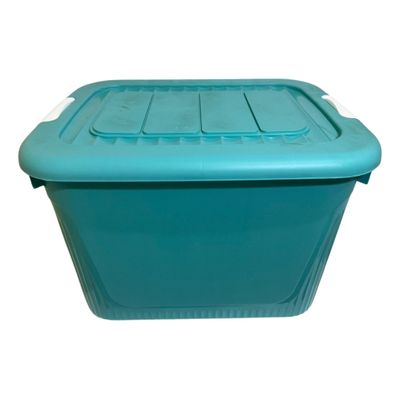 Caixa Organizadora Container 30 Trava/roda Plasnorthon Verde
