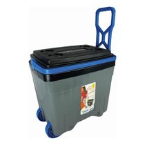 Caixa Térmica Cooler 34 L Com Roda Pesca Camping Praia Antar