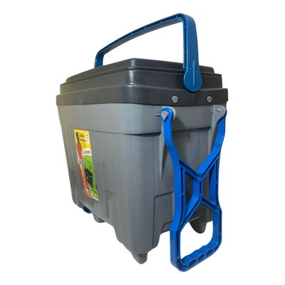 Caixa Térmica Cooler 34 L Com Roda Pesca Camping Praia Antar