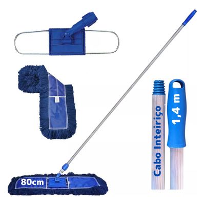 Conjunto Mop Pó Profi 80cm Eletrostático Com Cabo Starclean