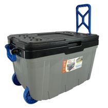 Caixa Termica Antares Com Rodinhas 54 L Cor Cinza/verde