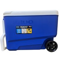 Caixa Térmica Cooler Com Rodinhas Igloo Roller 53 Latas 36l