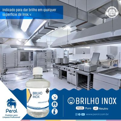 Perol Brilha Inox E Cromados Limpa E Da Brilho 500 Ml