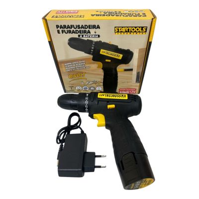 Parafusadeira Furadeira Bateria 12v Bivolt Startools Ar0739