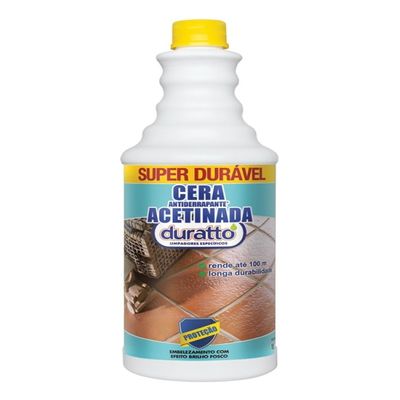 Cera Anti Derrapante Acetinada - 1 Litro - Duratto