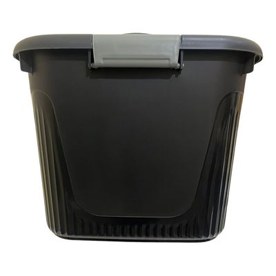 Caixa Organizadora Container 80 Trava/roda Plasnorthon Preto