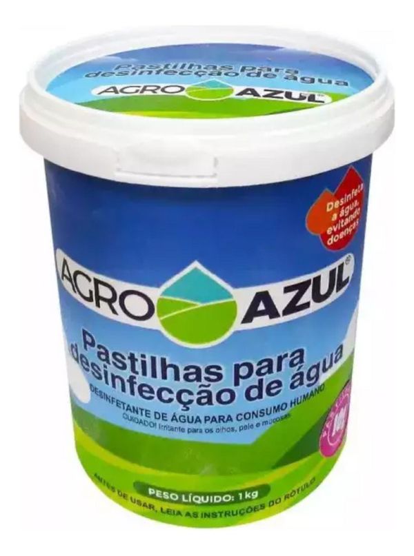 Pastilha Desinfetante Agua Consumo Humano Agroazul 1 Kg