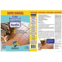 Cera Anti Derrapante Acetinada - 1 Litro - Duratto