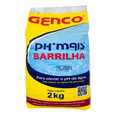 Barrilha Para Piscina Elevador De Ph Granulado 2 Kg - Genco