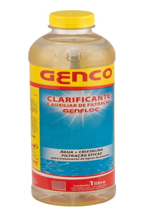 Clarificante E Auxiliar De Filtração Genfloc 1 Litro Genco