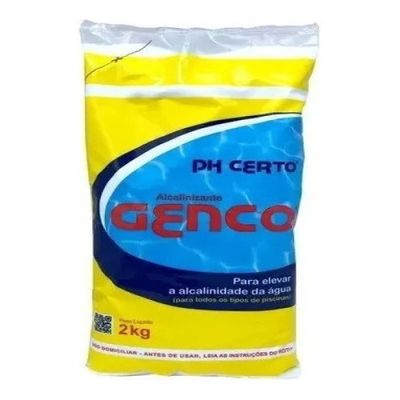 Elevador De Alcalinidade Genco Ph Certo 2kg Para Piscina