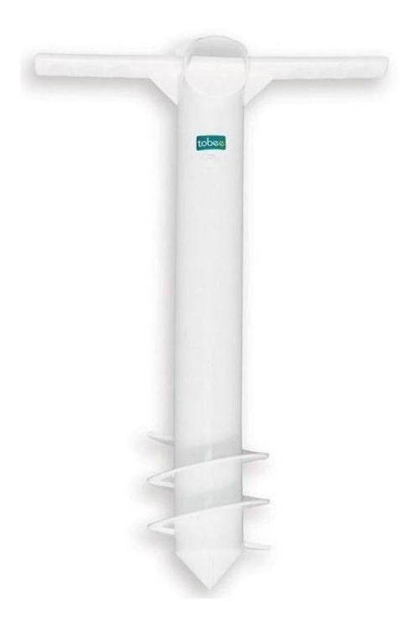 Âncora De Fixação P/ Guarda-sol 38mm Tobee Com Haste Branca