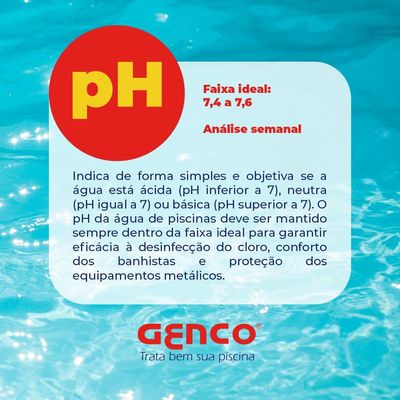 Elevador De Ph Ph+ Liquido 1 Litro Genco Tratamento Piscinas