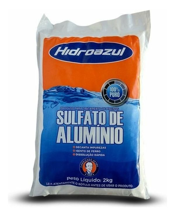 Sulfato De Alumínio Decantador 2kg Hidroazul