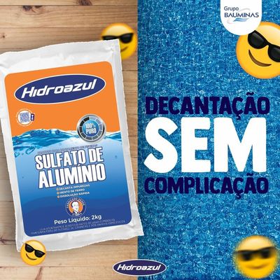 Sulfato De Alumínio Decantador 2kg Hidroazul