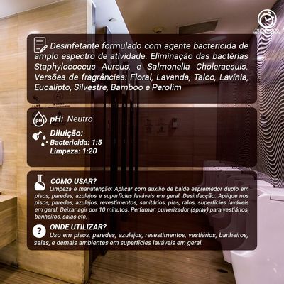 Desinfetante Perol 5 Lts Eucalipto Concentrado 05 Faz 20 Lts