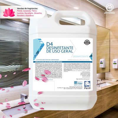 Desinfetante Perol 5 Lts Talco Concentrado 05 Faz 20 Lts