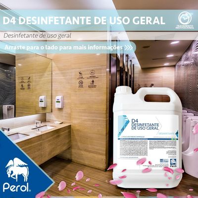 Desinfetante Perol 5 Lts Talco Concentrado 05 Faz 20 Lts