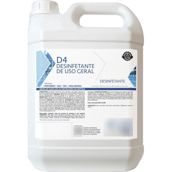 Desinfetante Perol 5 Lts Floral Concentrado 05 Faz 20 Lts