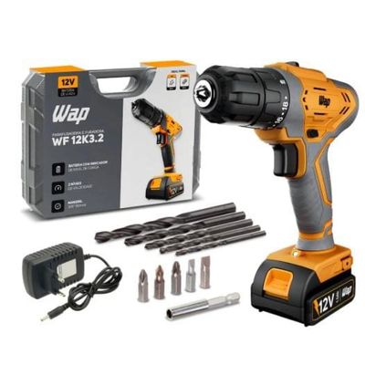 Parafusadeira e Furadeira WAP WF12K3.2 Bateria 12V Bivolt