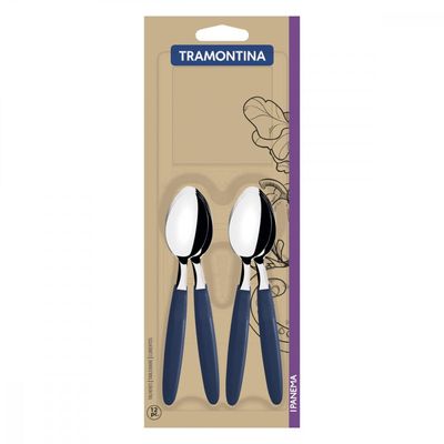 Conjunto 12 Colheres para Chá Tramontina Ipanema Inox e Cano