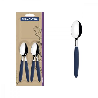 Conjunto 12 Colheres para Chá Tramontina Ipanema Inox e Cano