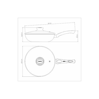 Frigideira Funda Paris Alumínio Starflon Max Tramontina