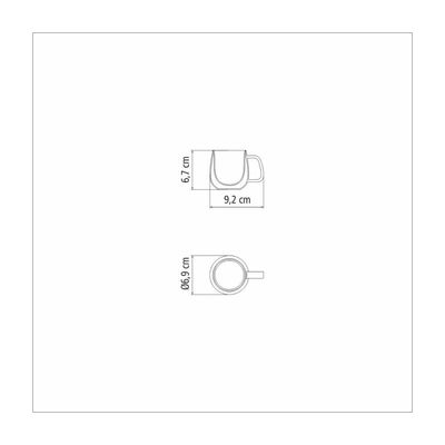 Conjunto de Xícaras Tramontina para Café 2 Peças