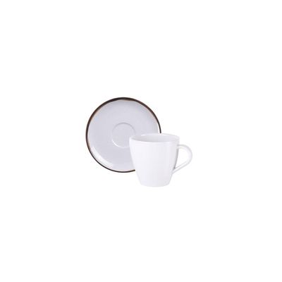 Conjunto 2 Xícara Pires Tramontina Canyon Porcelana 200ml