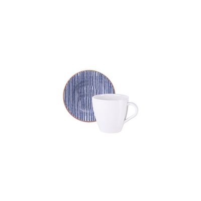 Conjunto 2 Xícara Pire Tramontina Abstratta Porcelana 200ml