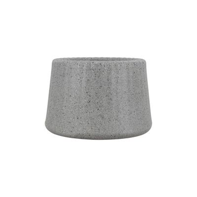 Vaso Tramontina Lótus em Polietileno Granito Pedra 8,5 cm