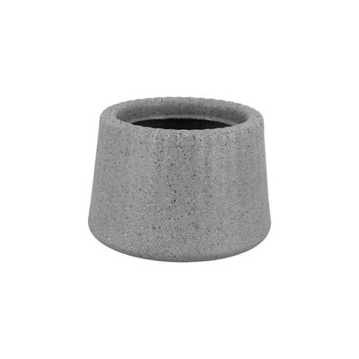 Vaso Tramontina Lótus em Polietileno Granito Pedra 8,5 cm