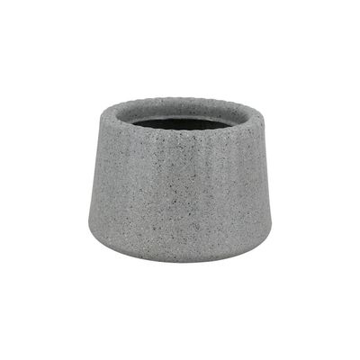 Vaso Tramontina Lótus em Polietileno Granito Pedra 8,5 cm
