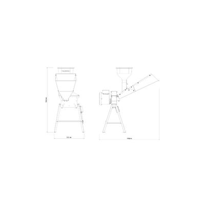 Triturador Elétrico TE30T Suporte Triangular 2hp Bivolt