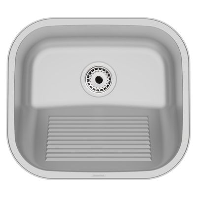 Tanque Encaixe Tramontina Hera Compact 19 Inox 40x35cm