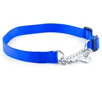 Coleira Ajustavel Guia 1.5cm Aço Elo Torcido Caes Cachorro Semi Enforcadora Pequeno Porte