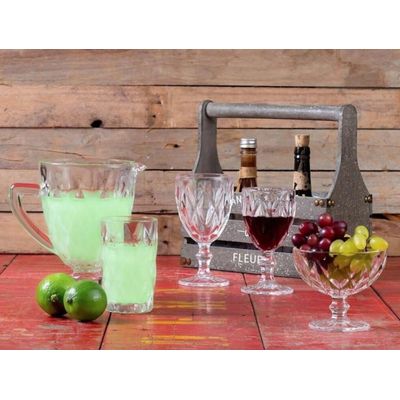 Taça para Agua Vidro Diamond Vitral Clear - Original