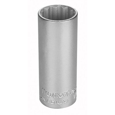 Soquete Estriado Longo Aço Cromo Vanadio 32 mm - Encaixe 1/2