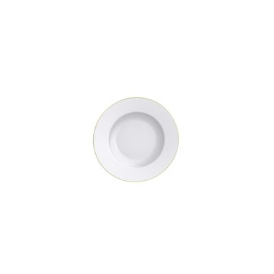 Prato Sobremesa Filetado Elisa Porcelana Dourada 21cm