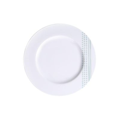 Prato Sobremesa Tramontina Monocroma em Porcelana Decorada