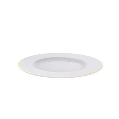 Prato Raso Filetado Tramontina Elisa Porcelana c/ Borda 28cm