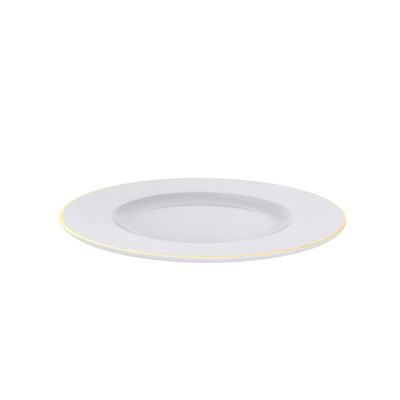 Prato Raso Filetado Tramontina Elisa Porcelana c/ Borda 28cm