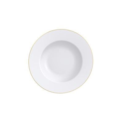 Prato Raso Filetado Tramontina Elisa Porcelana c/ Borda 28cm
