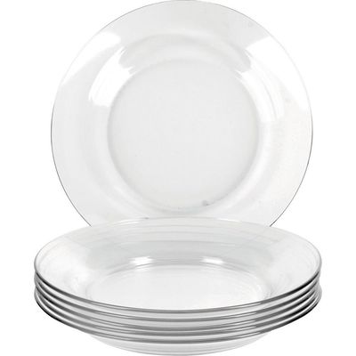 Kit 10 Pratos Fundo Astral Vidro Resistente Duralex - Nadir