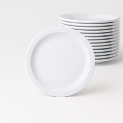 Jogo 8 Pratos Sobremesa Tramontina Paola Porcelana 21 cm
